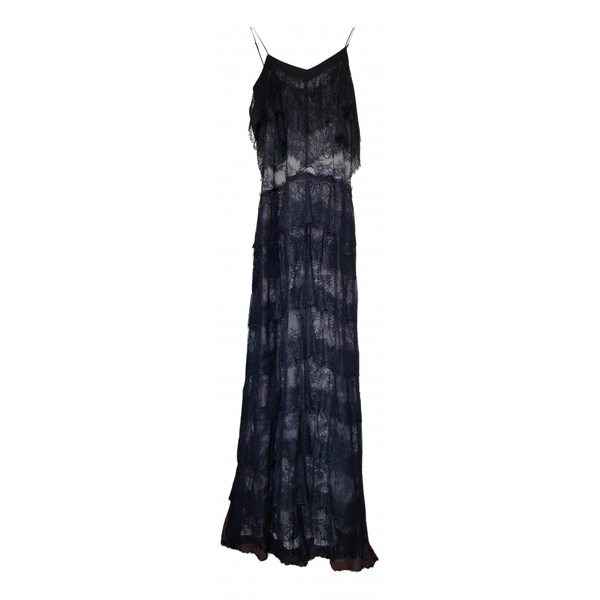 Lace maxi dress Haute Hippie Black size 